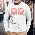 クールなレトロなレタリングジャージ、背番号88 1988 Born 長袖Tシャツ 高齢者への贈り物