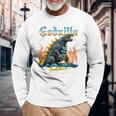 ゴジラ 日本の怪獣 長袖Tシャツ 高齢者への贈り物