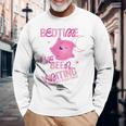 ザ・スーパーマリオギャラクシー・ムービー Pink Luma Bedtime 長袖Tシャツ 高齢者への贈り物