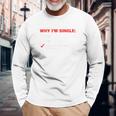シングルライフのユーモア 長袖Tシャツ 高齢者への贈り物
