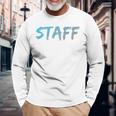 スタッフバックプリントデザインtシャツ イベントスタッフ用 長袖Tシャツ 高齢者への贈り物