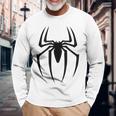 スパイダーグラフィック。 長袖Tシャツ 高齢者への贈り物