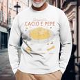 スパゲッティ カシオ エ ペペ 伝統的なイタリア料理 レシピ ティー 長袖Tシャツ 高齢者への贈り物