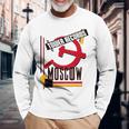 タワーレコード モスクワ レトロ ヴィンテージ 音楽 長袖Tシャツ 高齢者への贈り物