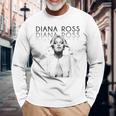 ダイアナ・ロス-エレガンス 長袖Tシャツ 高齢者への贈り物