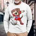 ダビングビーグル犬 ノルウェージャージ ノルウェーバレーボール愛好家 長袖Tシャツ 高齢者への贈り物
