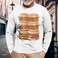 ハンバーガーデイパック ハンバーガー 6パック 腹筋 フェイク腹筋ジム 長袖Tシャツ 高齢者への贈り物