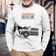 バック・トゥ・ザ・フューチャー Outatime ナンバープレート 長袖tシャツ 長袖Tシャツ 高齢者への贈り物