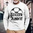 ビンテージ サッカー ジャンキー 長袖Tシャツ 高齢者への贈り物