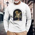 フランシスコ デ ゴヤ デザイン ホラー ゴシック アート 長袖Tシャツ 高齢者への贈り物