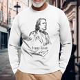 フランツ・リスト、クラシック音楽 ピアノ-Franz Liszt Classical Music-Piano 長袖Tシャツ 高齢者への贈り物