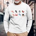 ペスカタリアン旅行 長袖Tシャツ 高齢者への贈り物