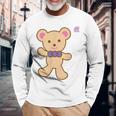 メルちゃんのおともだち くまさん Bigプリント 長袖Tシャツ 高齢者への贈り物
