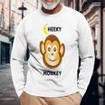 モンキーtシャツ 「チーキーモンキー」 長袖Tシャツ 高齢者への贈り物
