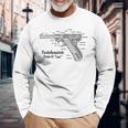 ルガーピストル Ww2 ドイツ軍 P08 断面図 長袖Tシャツ 高齢者への贈り物
