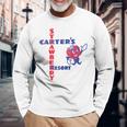 レトロ ホテル カーターズ ストロベリー リゾート カリフォルニア 長袖Tシャツ 高齢者への贈り物