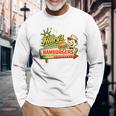 レトロダイナーサインアート ヘンリーのハンバーガー 長袖Tシャツ 高齢者への贈り物