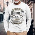 ヴィンテージ還暦伝説 1967年2月 60歳の贈り物 長袖Tシャツ 高齢者への贈り物