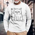 俺クズだから クズ ねこ おもしろ 文字 面白い シンプル イラスト ネタ 長袖Tシャツ 高齢者への贈り物