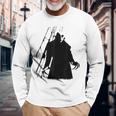 吸血鬼古典ホラー映画吸血サイレント映画ampireilent Film Classic Horror Movie 長袖Tシャツ 高齢者への贈り物