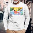 日本 大漁旗 今日はおめでたい 長袖Tシャツ 高齢者への贈り物