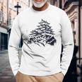 日本伝統風姫路城 長袖Tシャツ 高齢者への贈り物
