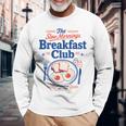 朝食クラブ スローモーニング ブランチ 恋人 卵 トースト 長袖Tシャツ 高齢者への贈り物