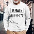 楽しい囚人または刑務所の囚人番号 ハロウィンコスチューム 長袖Tシャツ 高齢者への贈り物