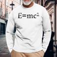 物理相対性理論e Mc2方程式の式 EMc2 長袖Tシャツ 高齢者への贈り物