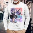 白猫プロジェクト ネコミミスト（ルナ） Comictyle 長袖Tシャツ 高齢者への贈り物