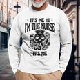 私ですこんにちは私はナースです私です私です医療看護看護師 Rn 長袖Tシャツ 高齢者への贈り物