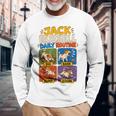 面白いジャックラッセル犬の日常的な贈り物。 長袖Tシャツ 高齢者への贈り物