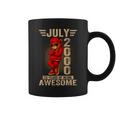 2000年7月26日誕生日メンズレディース素晴らしいテディベア。 コーヒーマグ