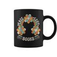 70s Groovy Rainbow Reading Outfit Hippie Peace Love Books Graphic Print Coffee Mug