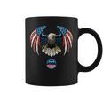 Abstract Unitedtates Of America Wild Eagle With Usa Flag コーヒーマグ