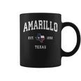 Amarillo Texas Tx ビンテージ州旗スポーツデザイン コーヒーマグ