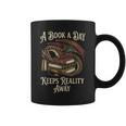 A Book A Day Keeps Reality Away Graphic Print Coffee Mug