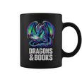 Book Dragons And Books Reading Lover Graphic Print Coffee Mug