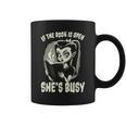 If The Book Is Open She's Busy Witch Goth Girl Loves To Read Graphic Print Coffee Mug