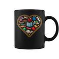 Book Reading Bookworm Reader Literature Heart Graphic Print Coffee Mug Book Reading Bookworm Reader Literature Heart Graphic Print Coffee Mug