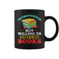 Book Reading Introverted But Willing To Discuss Books Graphic Print Coffee Mug