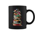 Book Stack With Flowers Reading Lover Bookish Graphic Print Coffee Mug