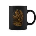 Bookworm & Proud Griffin Reading Book Vintage Fantasy Reader Graphic Print Coffee Mug