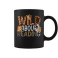 Boys Animal Print Clothes Wild About Reading Cheetah Book Graphic Print Coffee Mug
