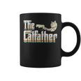 The Catfather 面白い猫 お父さん 父の日 ビンテージ 猫 父親 コーヒーマグ