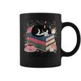 Cats Books & Coffee For Cat Lovers In Relaxed Weekend Graphic Print Coffee Mug