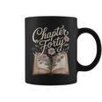 Chapter Forty Book Reading 40th Birthday Flower Graphic Print Coffee Mug