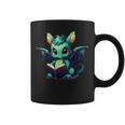 Cute Dragon With Book Graphic Print Coffee Mug