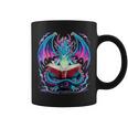 Dragon Reading Book Lover Graphic Print Coffee Mug Dragon Reading Book Lover Graphic Print Coffee Mug