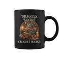 Dragons Books Crochet Hooks Graphic Print Coffee Mug